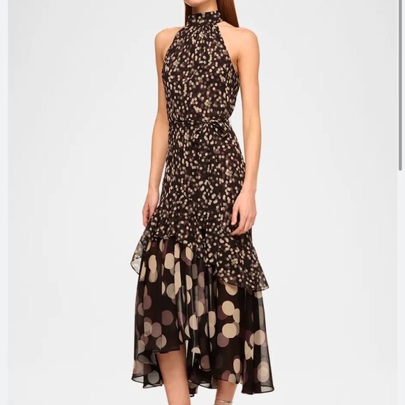 Misa Los Angeles Dresses & Skirts - MISA Los Angeles Eliana Polka Dot Halter Midi Dress